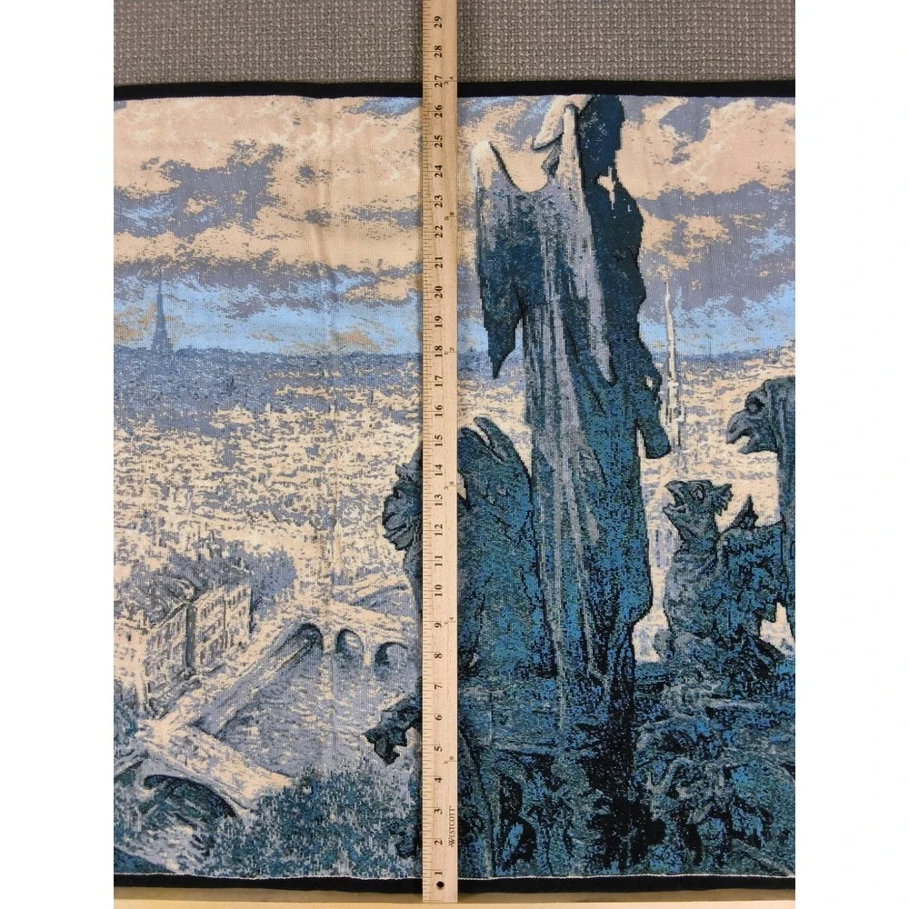 Vintage 1992 French Tapestry Gargouiles Point d'Aubusson Limited Ed 29/200 Paris
